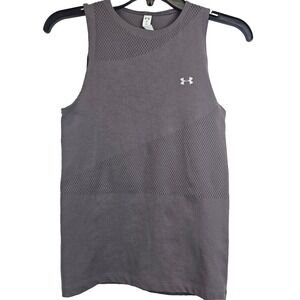 Underarmor Women S Purple Gray Athleisure Sporty Breathable Workout Gym Tank Top